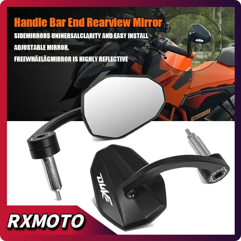 

Motorcycle Handlebar Rearview Mirror for KTM Duke250 Duke 390 250 125 250 690 790 890r 1290 7/8" 22mm
