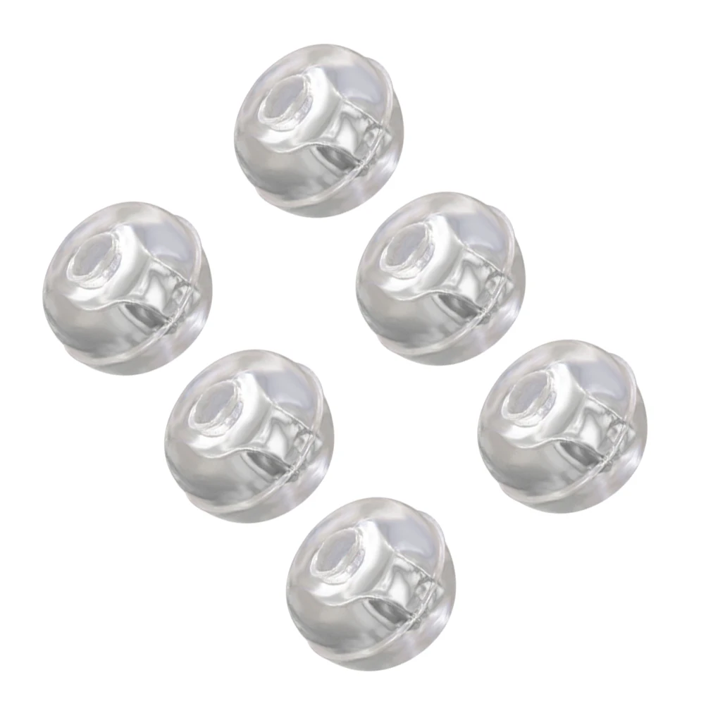 

Silicone Earring Stoppers Ball Shape Ear Backs Soft Stretchy Replacement For Diy Earring Accessories Resistant Flexible
