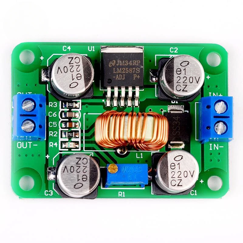 15 шт./упак. клеммная колодка высокой мощности DC-DC LM2587, повышающий модуль, Ultra LM2577 (пиковая 5А)