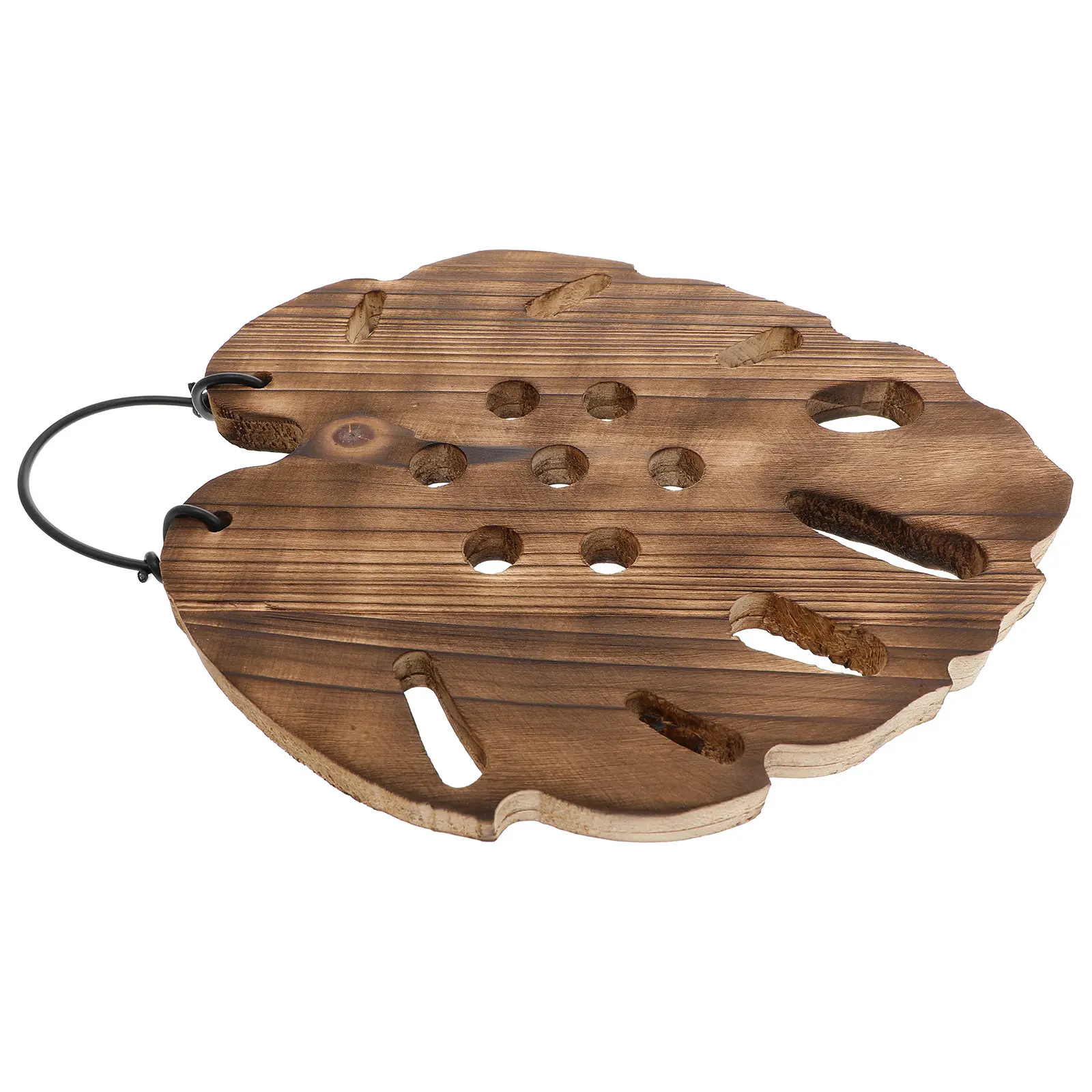 Wooden Hexagonal Fern Mounting Board Unique Geometric Plant Wall Holder for Ferns Home Office Decor Hanging Plant Board Garden