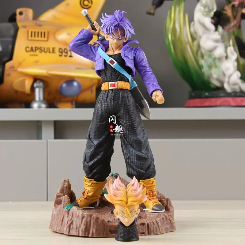 

Dragon Ball Anime Vegeta Iv Son Trunks Peripheral Mrc Double Headed Sculpture Gk Handmade Future Warrior Super Saiyan Model