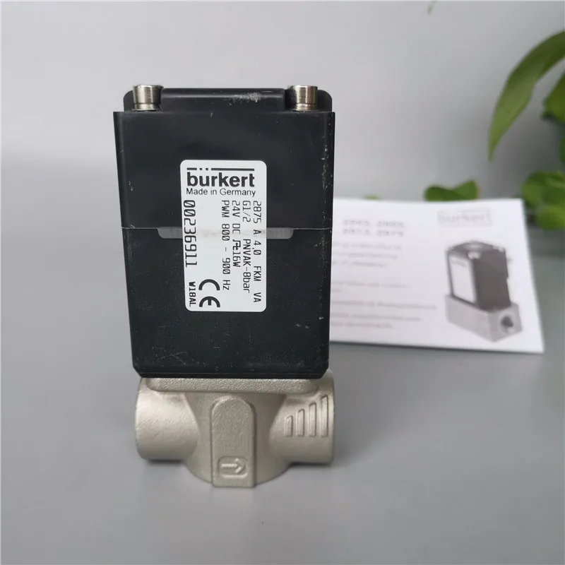 

Burkert2875A 4,0 FKM VA G1/2 PNVAK-8bar 24V 16W PWM 00236911