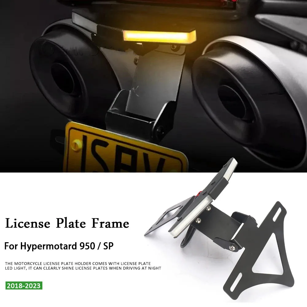 

Motorcycle FOR Ducati Hypermotard 950 SP Hypermotard 950 Rear Tail Frame License Plate Holder Tail Wing Frame Kit 2018-2023