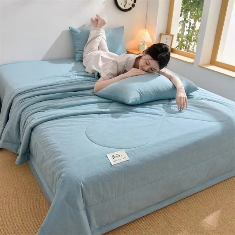 2025 New Design, 100% Cotton-Filled Summer & Air-conditioning Quilt, Machine Washable