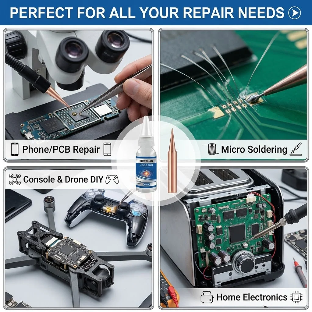 SIKEZHAN Kit Saldante Liquido  - Diy Electronics Flux recensione e prezzo