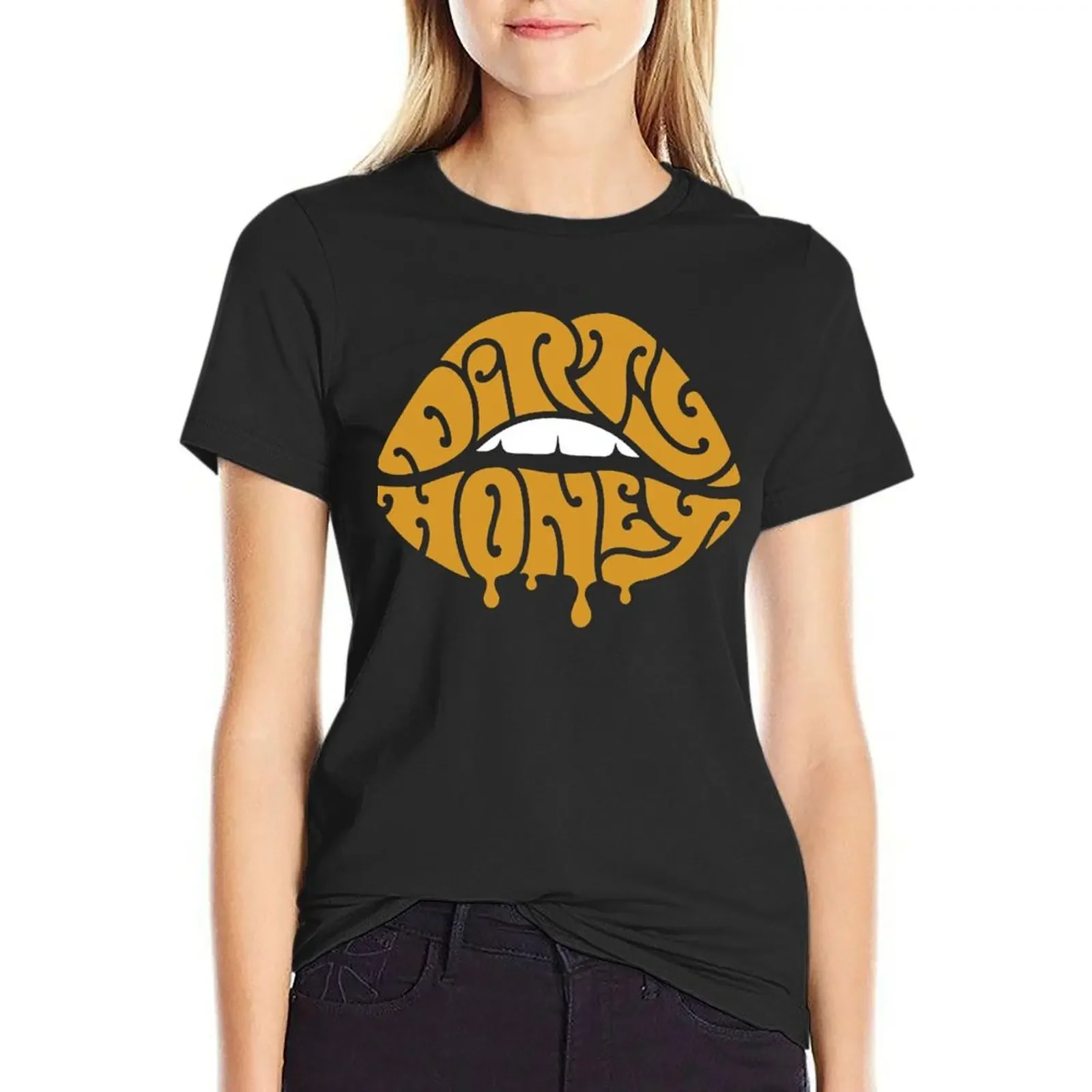 

Dirty Honey Band Logo Classic Copy T-Shirt aesthetic clothes cute tops white t shirts for Women