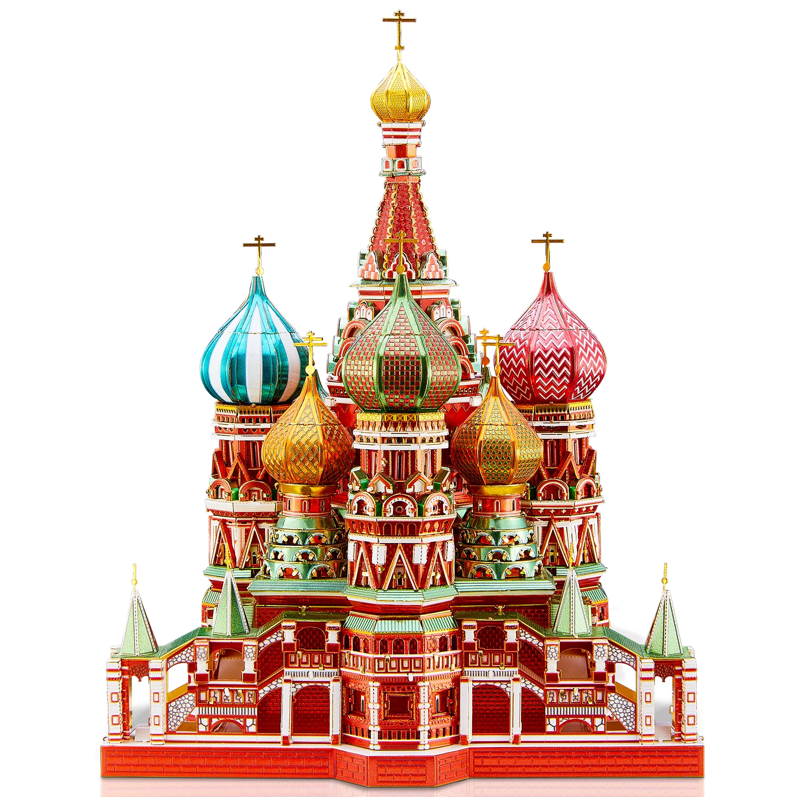 Piececool 3D Metal Puzzle Model Building Kits-Saint Basil\'s Cathedral Jigsaw Toy ,Christmas Birthday Gifts for Adults