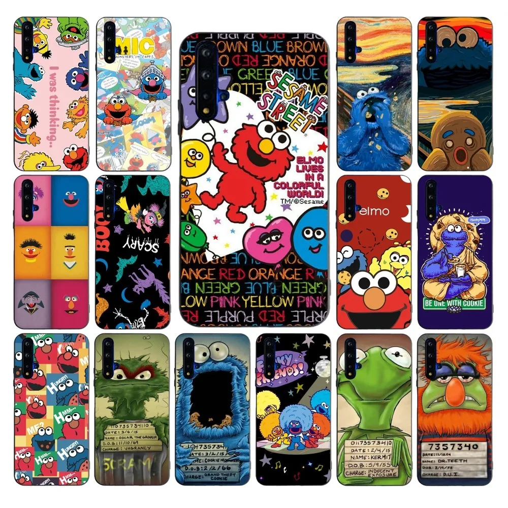 

Sesames Cookie Elmo Phone Case For Huawei Mate 10 20 30 40 50 lite pro Nova 3 3i 5 6 SE 7 pro 7SE