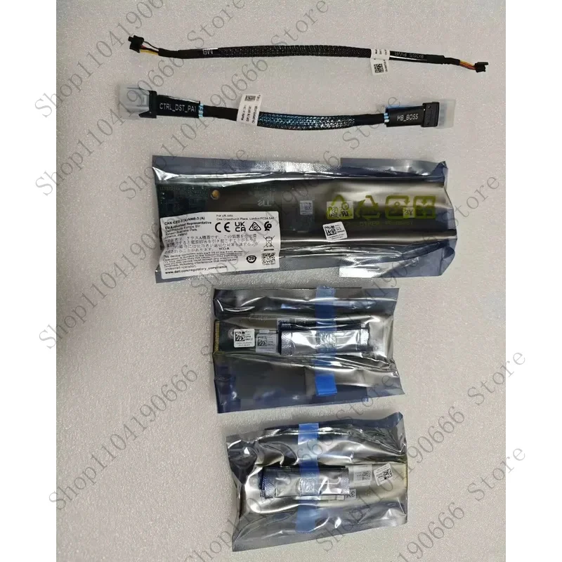==New For Dell PowerEdge R760 BOSS N1 PCIE 2X M.2 Slots Card w/Cable WW56V KH121