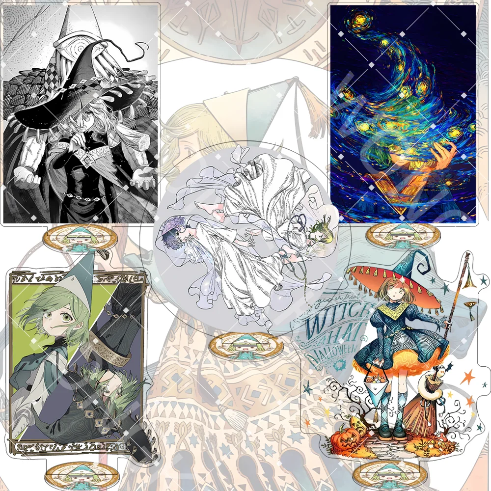 Anime Witch Hat Atelier 15CM Acrylic Stand keychain Anime Stand Coco Qifrey Backpack Charm Desk Decor Fans Collection Souvenir