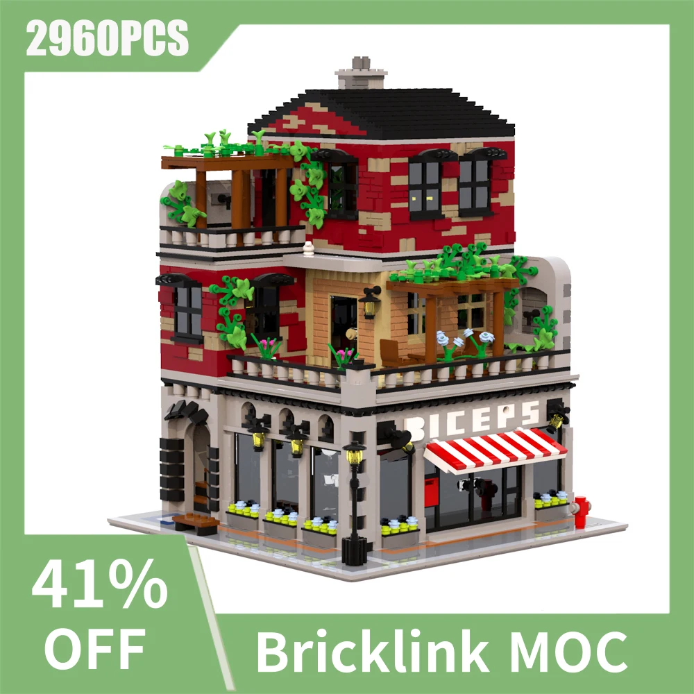 

NEW 2960PCS City Hot Selling Street View Moc modular building gym model DIY creative ideas Children Toy birthday Gift Blocks