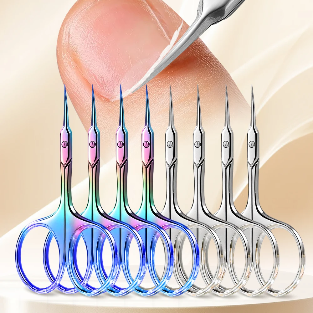 

Russian Cuticle Scissors Nipper Dead Skin Scissors Stainless Steel Manicure Pedicure Tools Portable Nail Trimmer Clipper