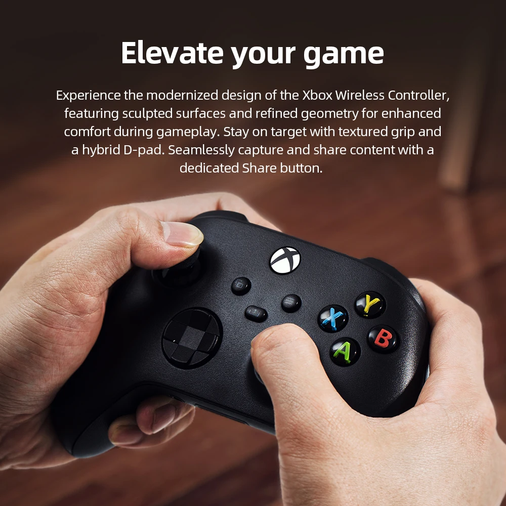 Microsoft Xbox Wireless Game Controller- Black/ White/Fire Vapor - for Xbox Series S X XSS XSX Xbox One Controller