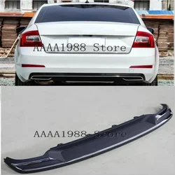2014 2015 2016 2017 For Skoda Octavia A7 Body Kit Rear Lip Diffuser Car Rear Bumper Spoiler Splitter ear Bumper Lip Diffuser