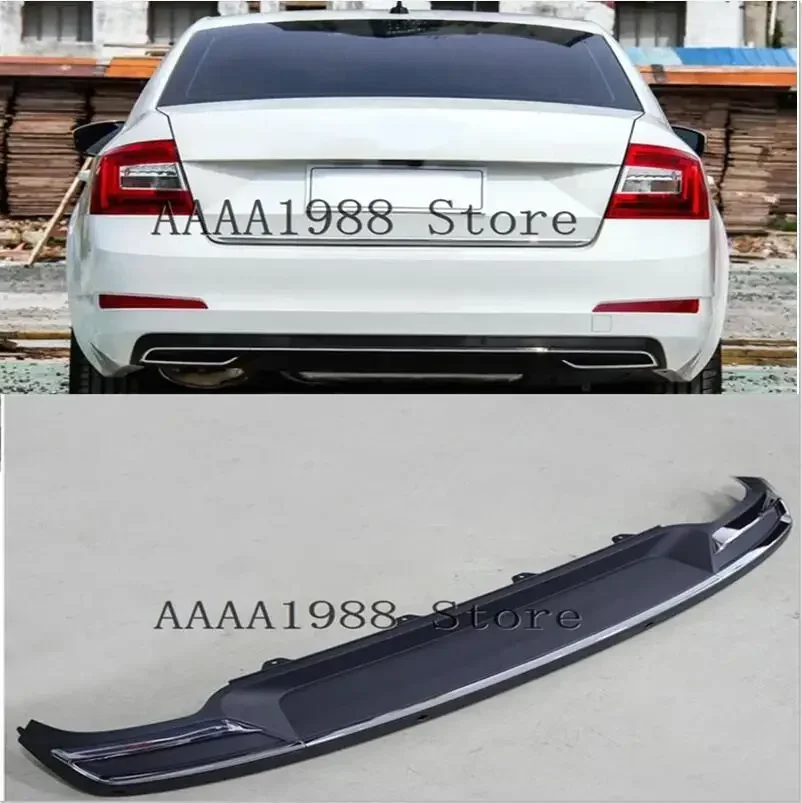 2014 2015 2016 2017 For Skoda Octavia A7  Body Kit Rear Lip Diffuser Car Rear Bumper Spoiler Splitter  ear Bumper Lip Diffuser