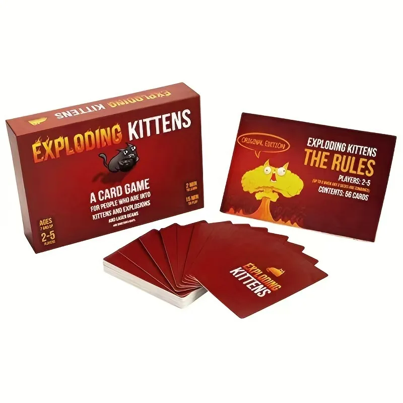 Explosive Kittens: A card game about kittens, explosions, and sometimes goats,