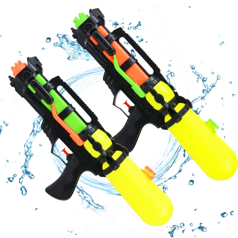 Pistola ad acqua giocattolo per bambini, premere per spruzzare acqua, giocattolo da gioco di battaglia a lungo raggio per piscina estiva all'aperto da spiaggia