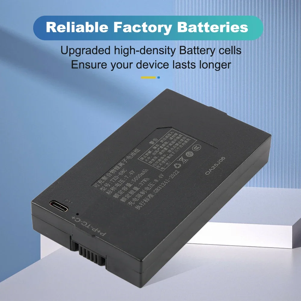 5000mAh TXD-68C TZ68-C Smart Door Lock Lithium Battery Universal P+P+P-P- Interface for Fingerprint Electronic Code Locks