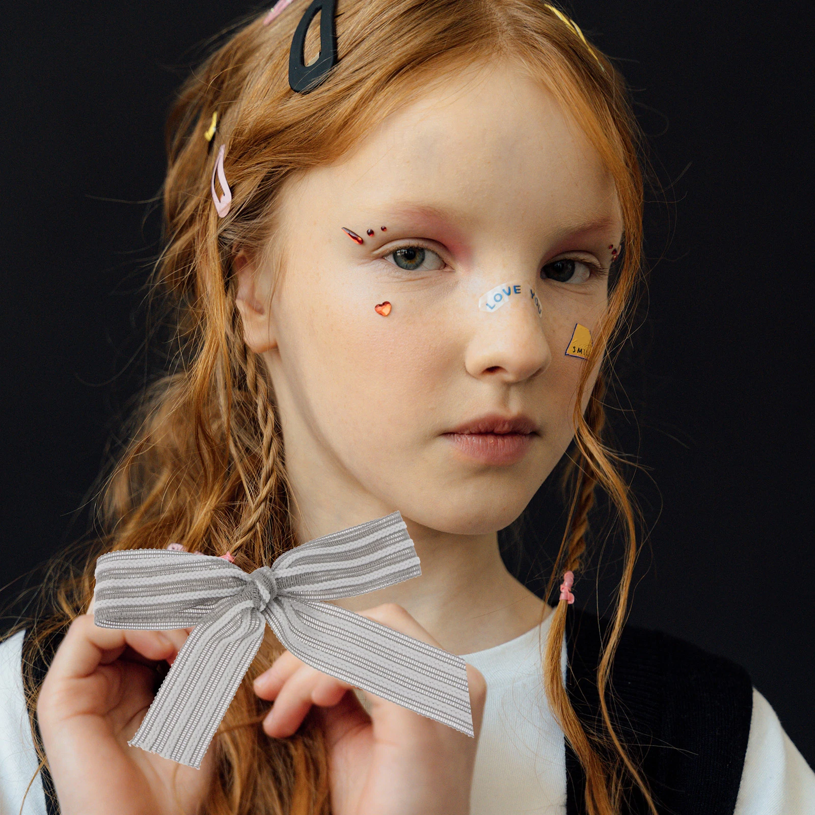 

Bow Ribbon Striped Decorative Polyester Ribbon for Gift Wrapping Christmas Crafts Wreath Tree Decoration