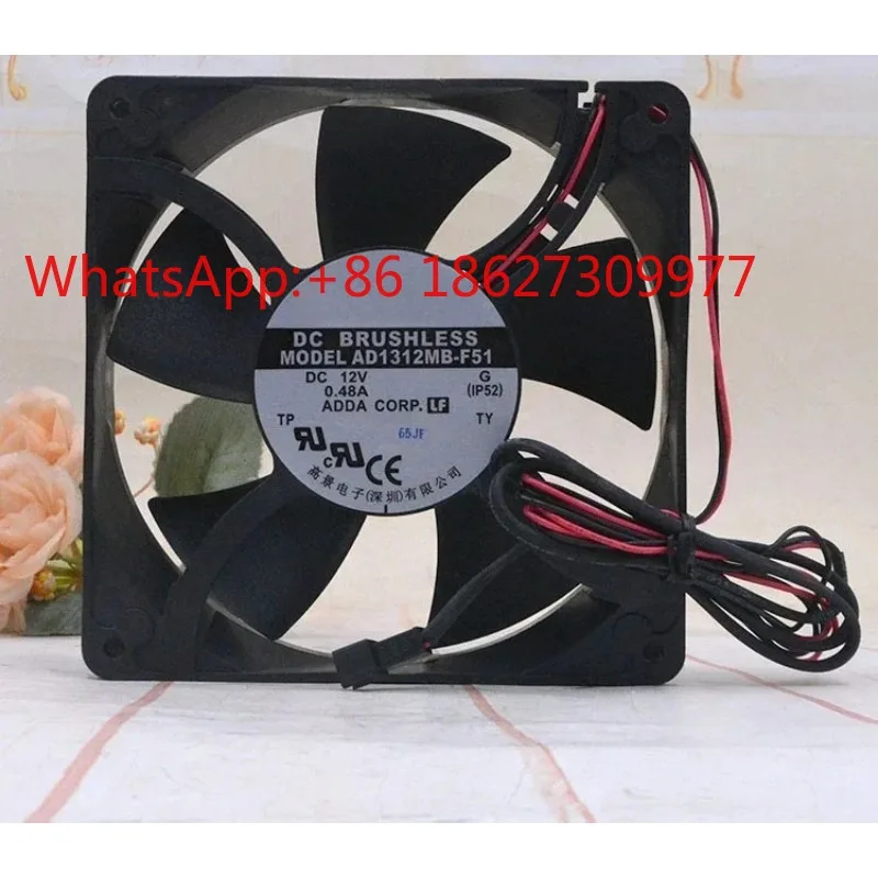 ADDA 12738 12V 0.48A 12.7cm AD1312MB-F51 Ice Storage Refrigerated Truck Exhaust Fan