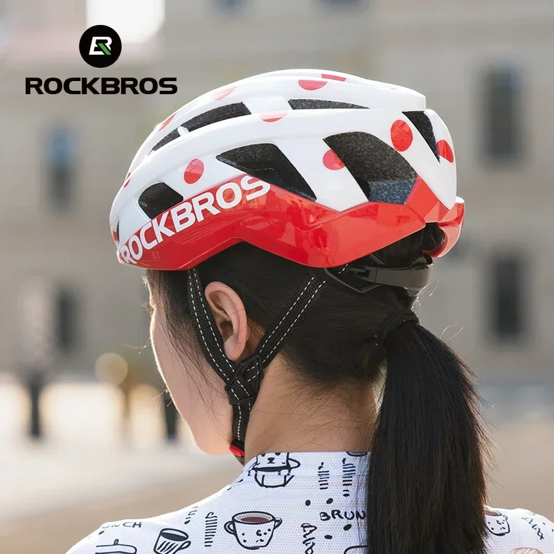 ROCKBROS Cycling Helmet Ultralight Fashion Breathable MTB Road Bicycle Helmet Men Women Suit 54-62CM Racing Bike Equipments