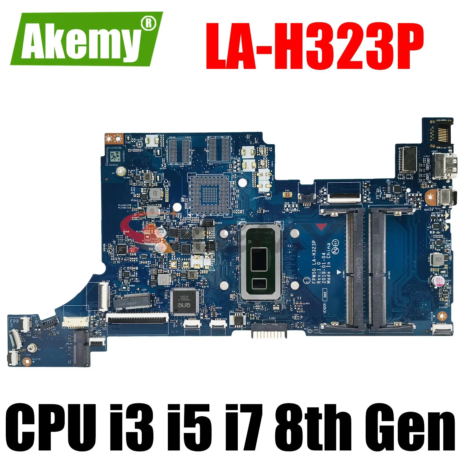 Computer Mainboard For HP Pavilion 15-DW M13687-601 L51985 L52005-001 L68076-601 Laptop Motherboard CPU I3 I5 I7 8th 10th Gen