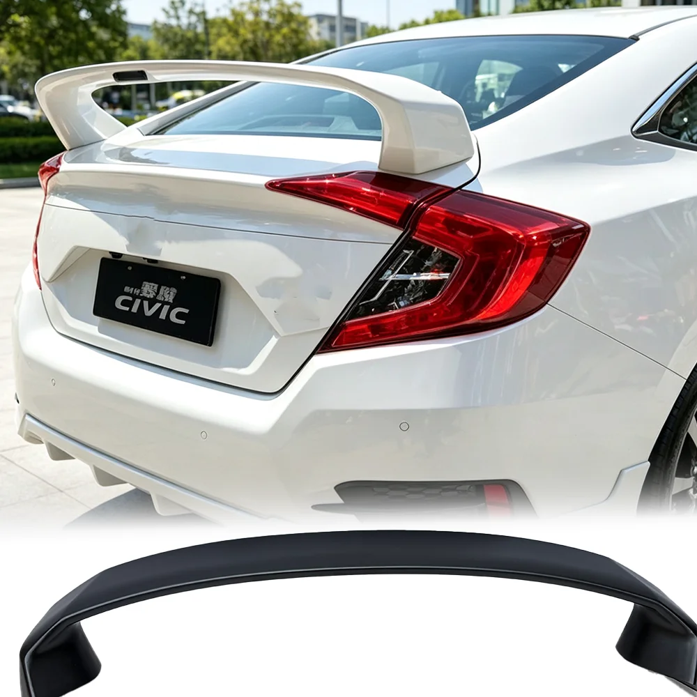 

Suitable for Honda Civic FK4 FK7 2016-2019 100% carbon fiber spoiler trunk pressure wing top wing car accessories tail wing
