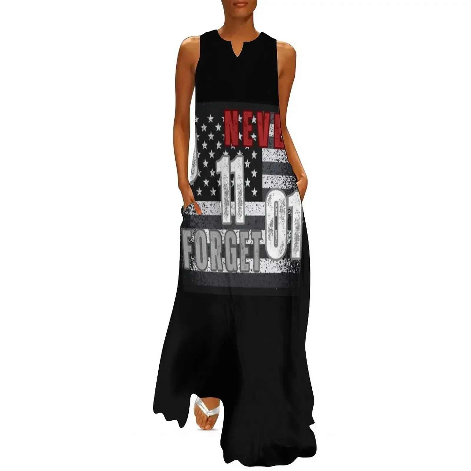 

9-11-01 Never Forget Long Dress dresses with long sleeves dresses summer summer dress women 2025 long dress women