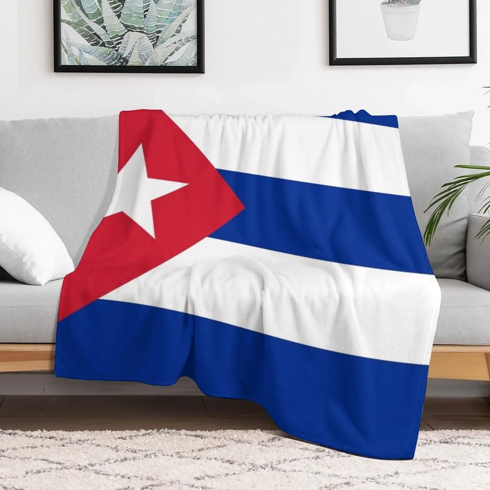 Cuba flag Throw Blanket bed plaid Stuffeds Weighted Blankets