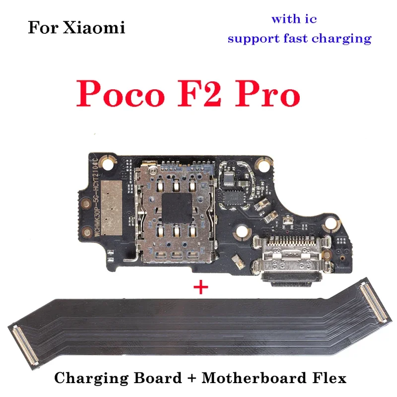 

High Quality Charging Port Board Volume Power On Off Button Main Mother Board Flex Cable For Xiaomi Poco F2 Pro