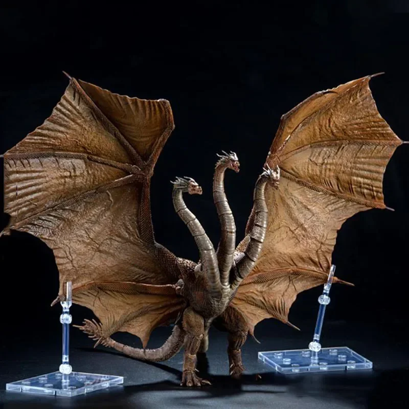 Exquisite Basic Series Figure King Ghidorah Action Figure Collectible Ornaments Model Moveable Joints Statue Room Decor Kid Gift