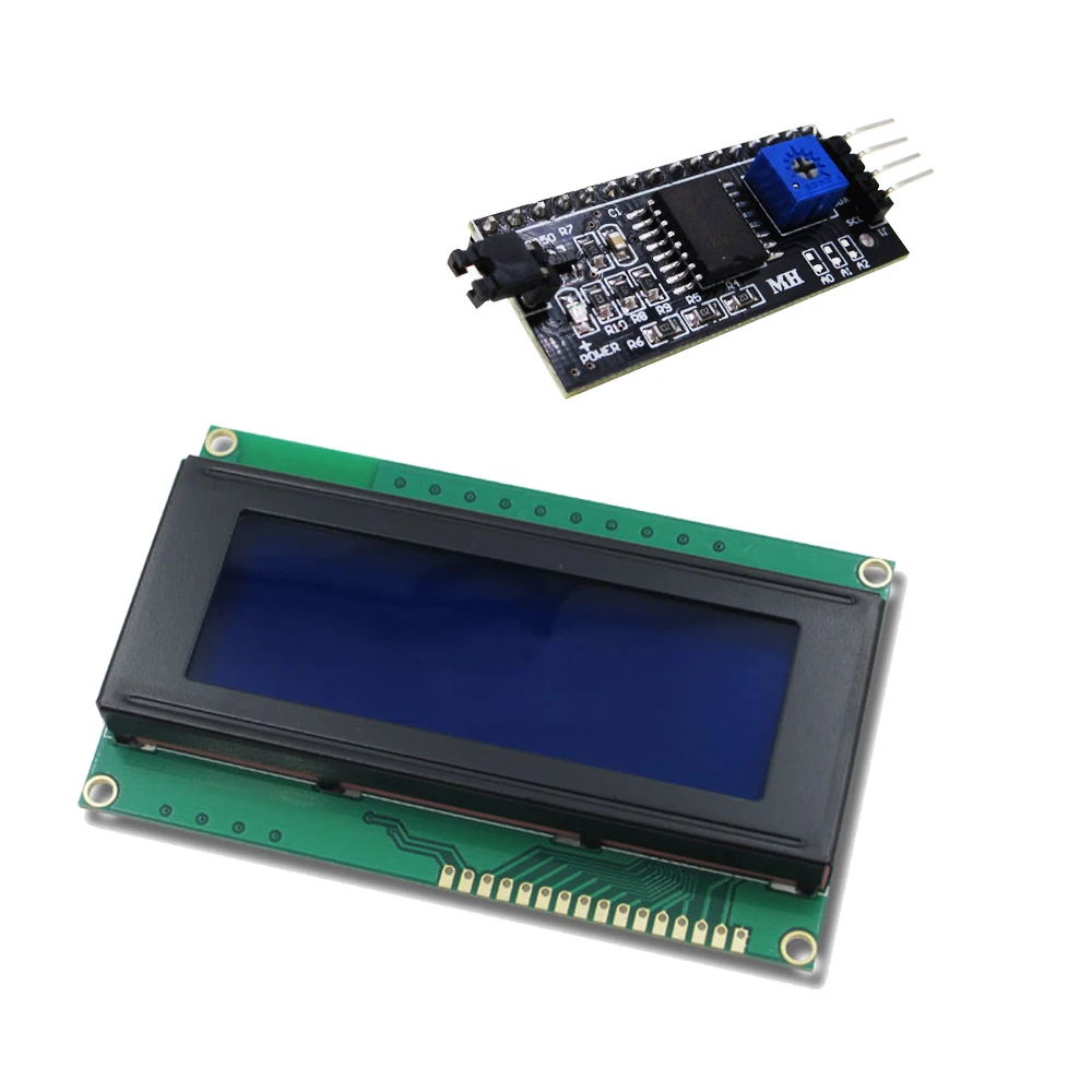 직렬 인터페이스 어댑터 모듈, HD44780 문자 LCD /w IIC/I2C 직렬 인터페이스, LCD2004 + I2C 2004, 20x4 2004A