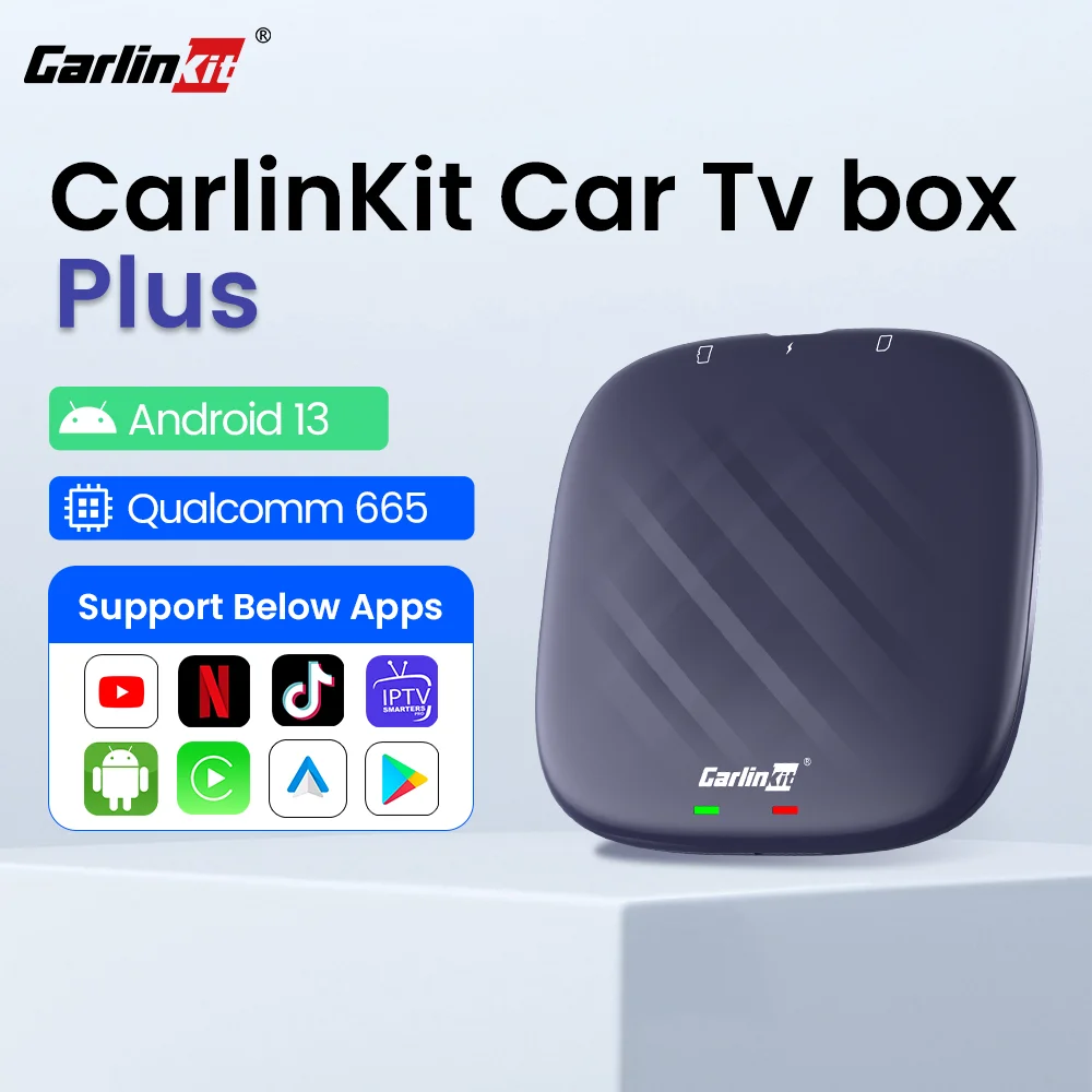 Carlinkit Plus Box Android 13 CarPlay Android Auto Wireless Android Tv Box Carlinkit Pro Supporto Netfilx Youtube IPTV