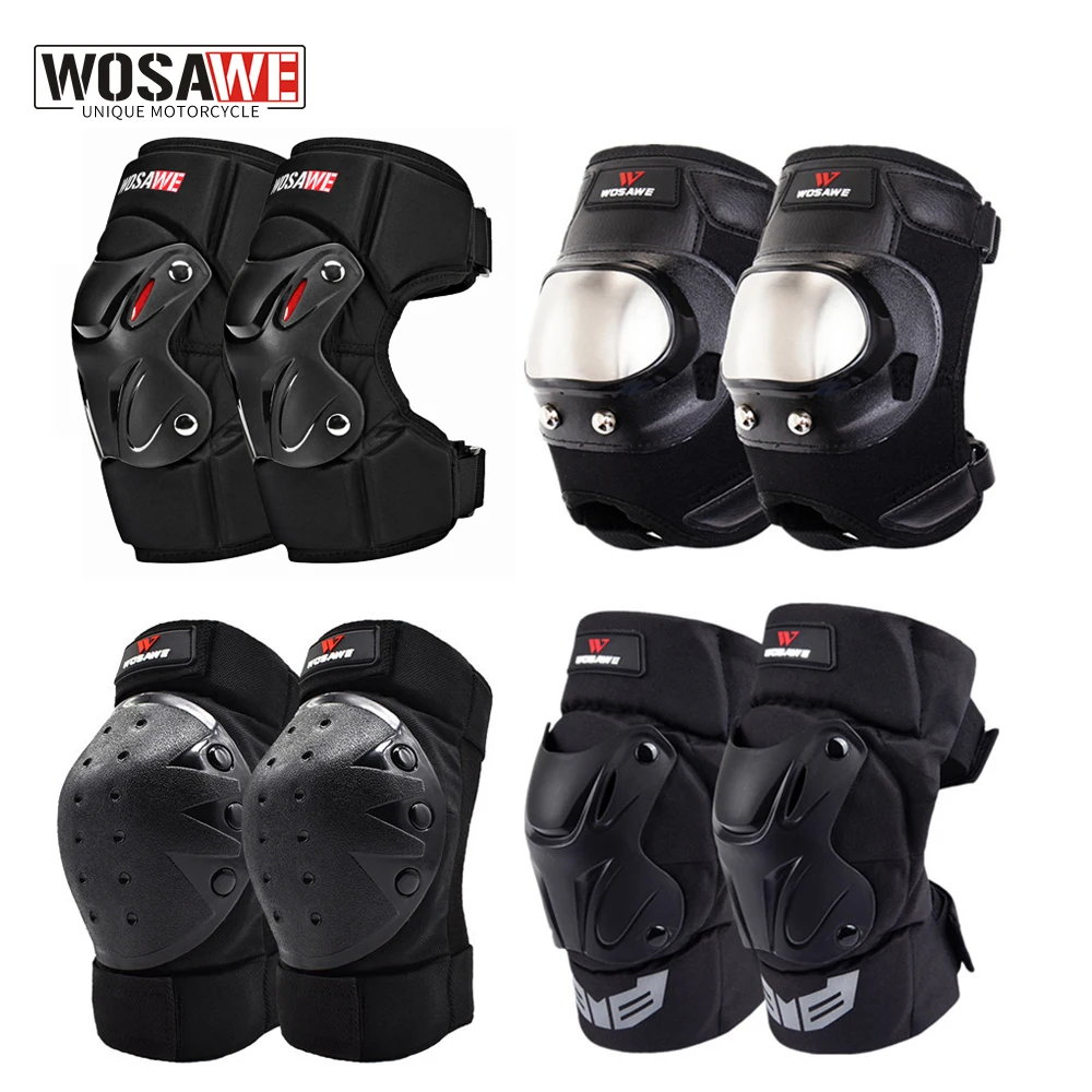 

WOSAWE Motorcycle Knee Protector Bicycle Kneeling Cycling Bike Racing Tactical Skate Protective Knee Pads and Guard Elbow Pad