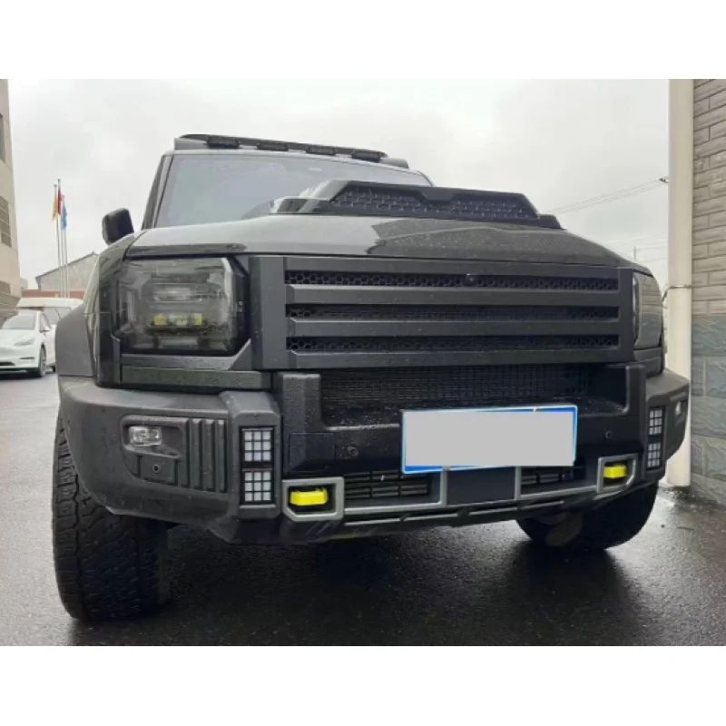 

Для Jetour T2 Traveler: Новый дизайн, комплект обвеса Black Knight, капот, боковые пороги, заднее антикрыло и передняя решетка радиатора