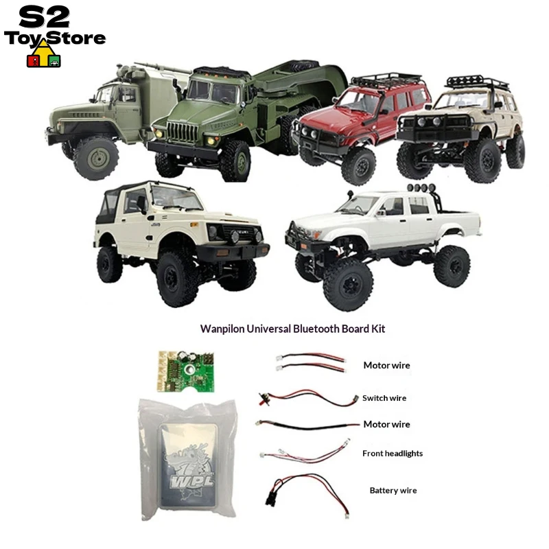 

WPL Universal Bluetooth Naughty Dragon Climbing Car Short Truck Van Pickup Jimny Universal Bluetooth DIY PARTS In Stock