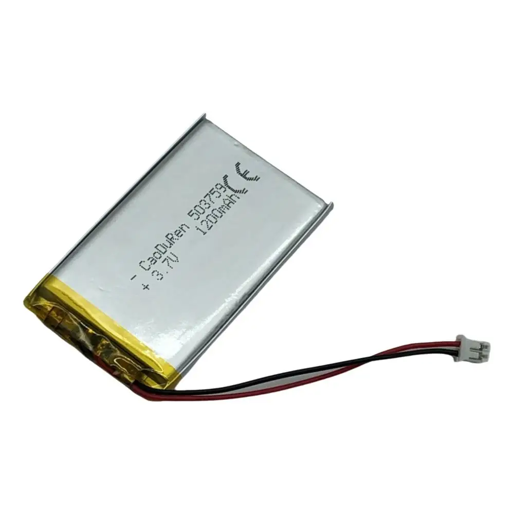 

Rechargeable 3.7V 1200Mah 503759 Lithium Polymer Ion Battery For ELECTRIC TOYS DVD TABLET MP455 CHARGING TREASURE POWER