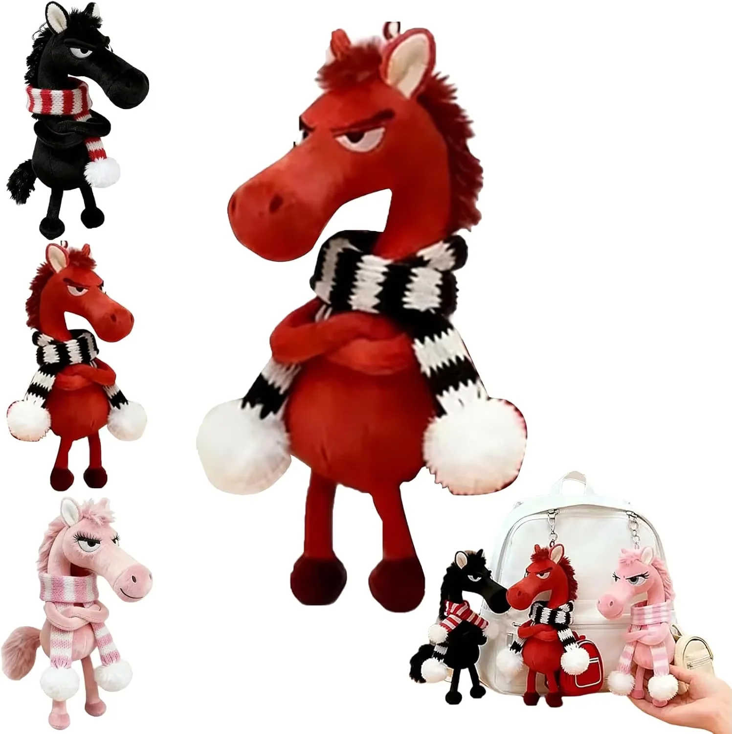 

Плюшевая игрушка-талисман «Выбор Небес» (20 см), год Лошади, подвесное украшение, кукла-лошадка