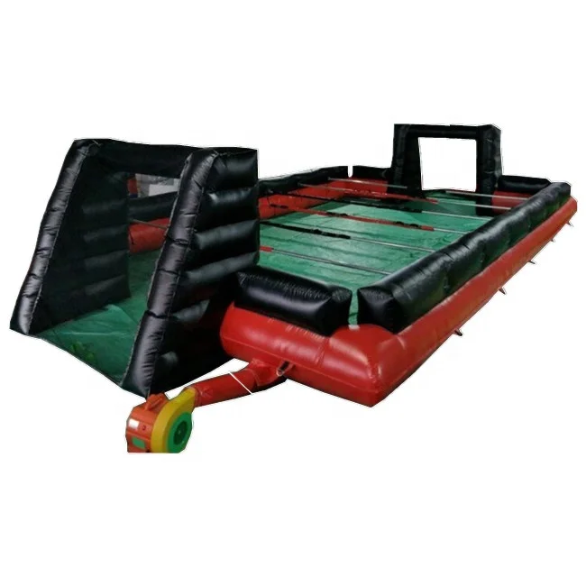 

Promotion Cheap Giant Inflatable Human Foosball Court/table Soccer Field with Steel Pipes/human Table Football Playground
