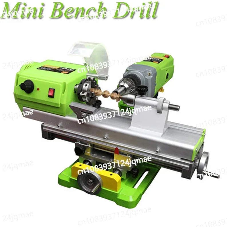 Mini Bench Drill Automatic Wood Beads Processing Machine Household High Precision Mini Lathe Miniature Beads Machine DT-1009