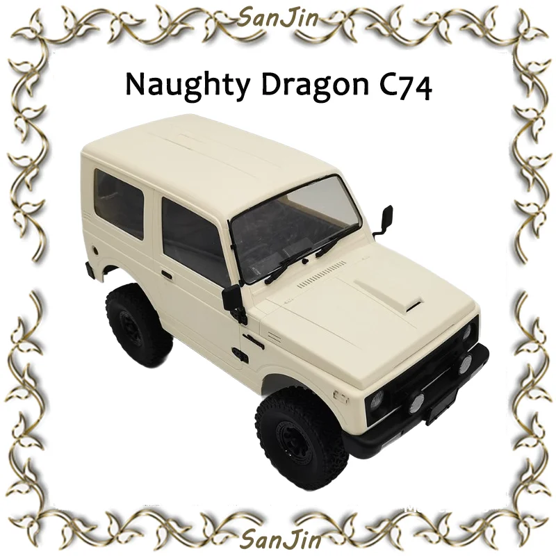 Naughty Dragon C74 Suzuki Jimny Ja11 Remote-controlled Climbing Off-road Vehicle Four-wheel Drive Modifiable Toy Boy Gift