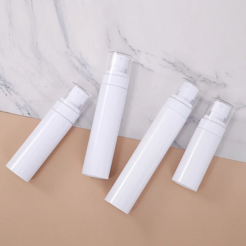60/80/100/120ml White Fine Mist Press Small Spray Bottle Atomized Empty Bottle Makeup Spray Bottle Travel Essentials косметика