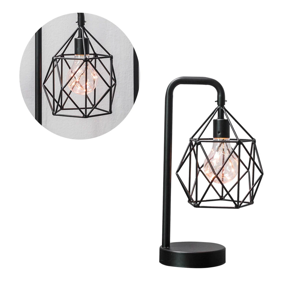 

1pc Retro Iron Vintage Table Vintage Table Lamp Bedroom Living Room Wrought Iron Lamp Modern Home Gift Idea Night Light