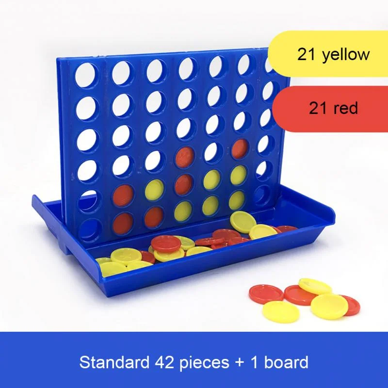 Foldable Connect 4 In A Line Board Game Children\'s Educational Toys Kids Children Line Up Row Board Puzzle Toys Party Bingo Game