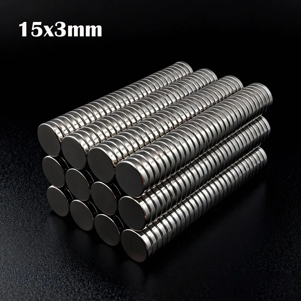 

10-200Pcs 15x3mm Super Powerful Round Magnet Neodymium Magnets N35 NdfeB Strong Magnet Permanent Magnetic Imanes Magnetic Sheet