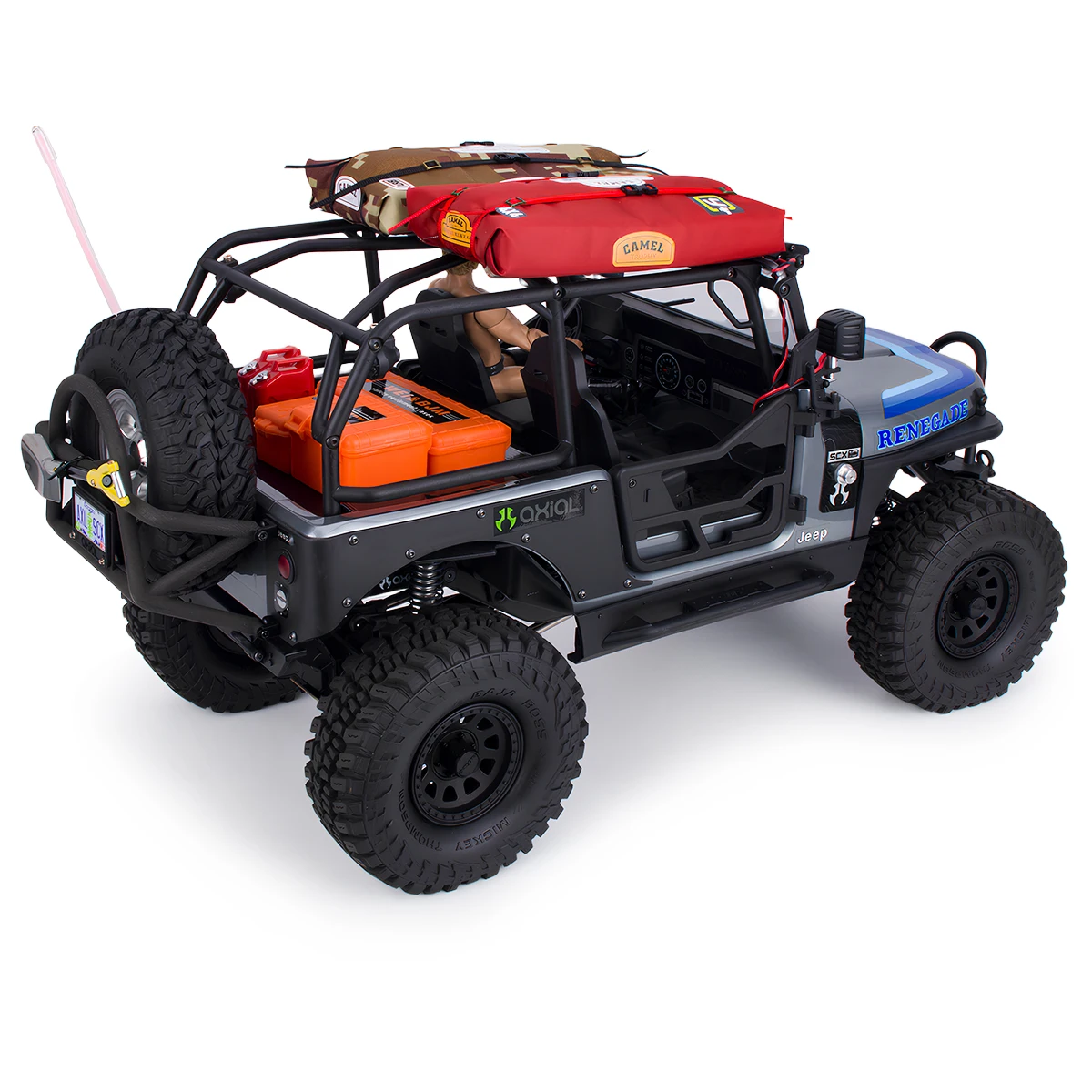 Simulation Roof Luggage Tent Bag Decoration for 1/8 1/10 RC Crawler Car Axial SCX10 TRX4 Defender MJX RC4WD D90 Parts