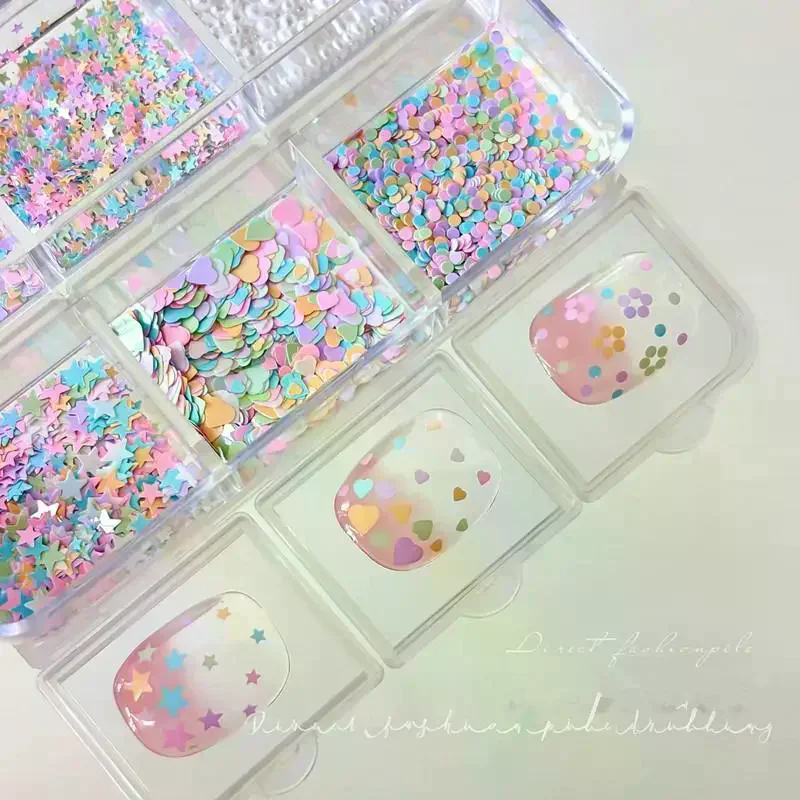 White Pearl Nail Art Decor 3D Mixed Color Sequin White Rhinestones Professional Salon Home Use for Manicure DIY Design