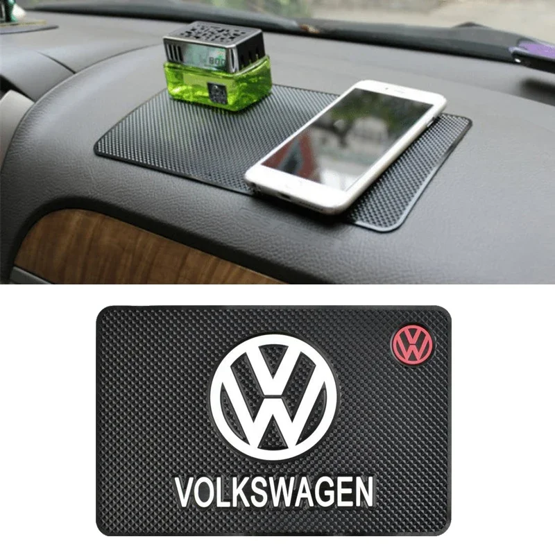 Car Anti Slip Mat Dashboard Sticky Non-Slip Cell Phone Pad For Volkswagen Jetta CC Beetle Scirocco Sharan Sagitar Magotan Lavida