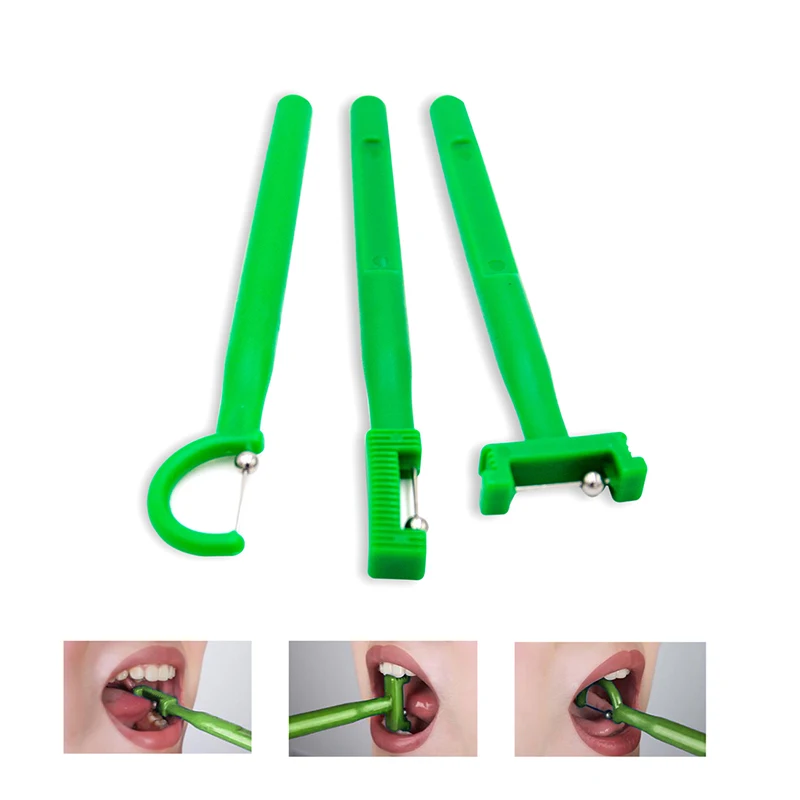 3PCS Kids Tongue Tip Lateralization Elevation Tool Tongue Tip Exercise Oral Muscle Training Autism Speech Therapy Talk Tool