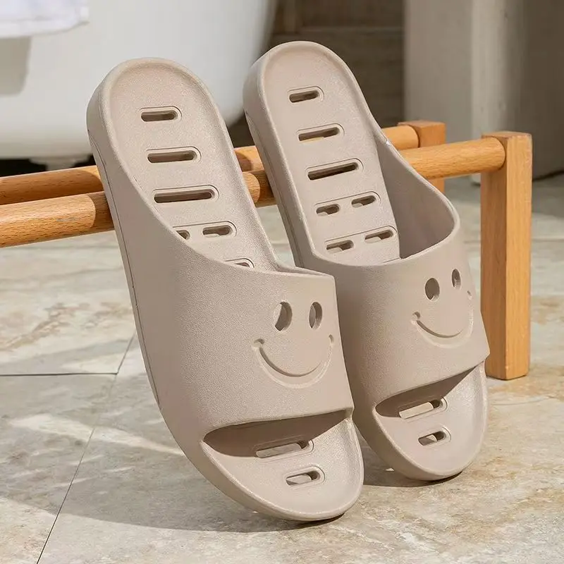 صيف جديد الرجال التجفيف السريع شباشب حمام لينة وحيد عدم الانزلاق الجوف خارج الأحذية وحيد حقن صب النعال المنزل #1